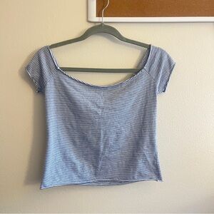 Brandy Striped Blue Women's Top